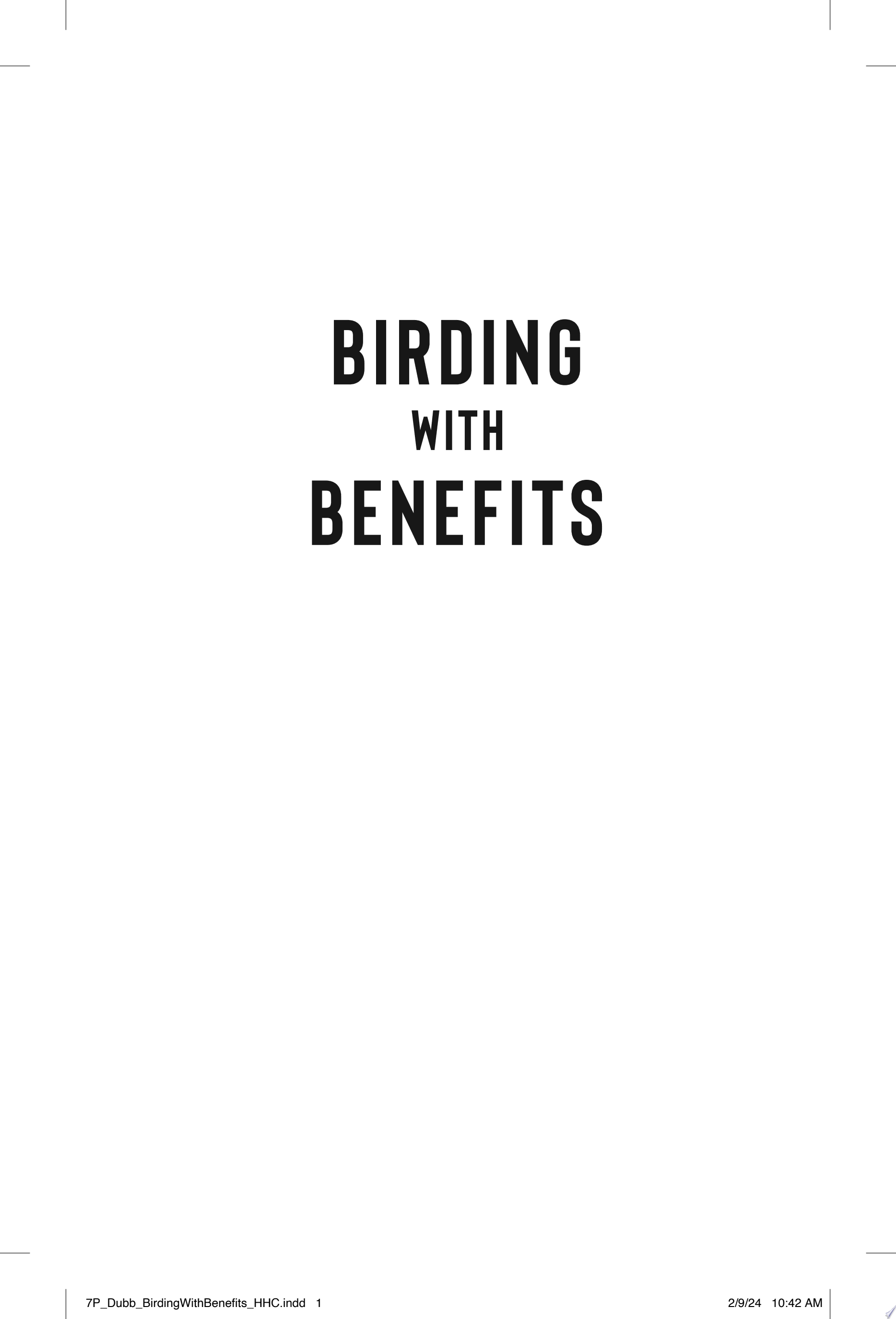 Image for "Birding with Benefits"