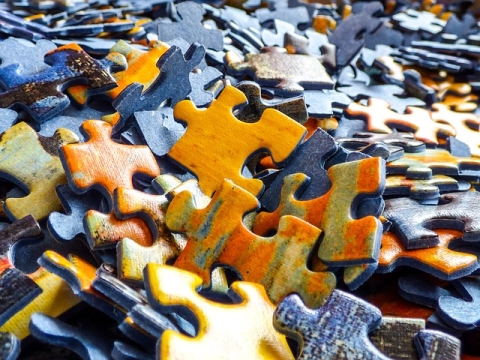 Jigsaw puzzle pieces